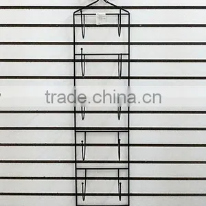 Large Wall Mounted Black Wrought Iron Wall Towel Rack Holder thumbnail-1