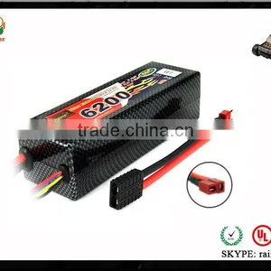 120C 6200mAh 2s rc Speed Car Hardcase Lipos for 1/10, 1/8,1/5 thumbnail-4