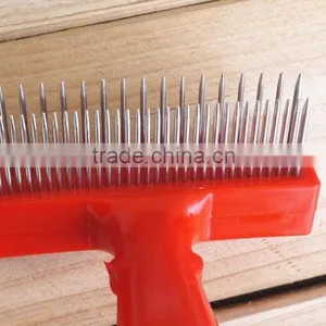 Two Rows Teeth Pet Comb With Special Shape thumbnail-4