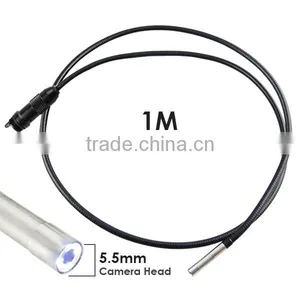 5.5mm Camera Industrial 2.4" HD Endoscope Snake Scope Waterproof 1M Cable Inspection Borescope 4 LED Engine Pipe Cam Tool thumbnail-5