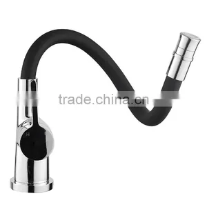 Silicone Kitchen Sink Faucet Universal Tube Spring Flexible Gooseneck Hose thumbnail-1