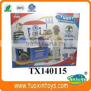 Plastic Kids Play Kitchen Set Cooking Toys for Children thumbnail-4