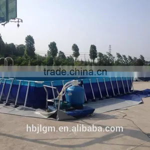 Steel Frame Swimming Pool 159"x79"x39.5" With Sand Filter thumbnail-1