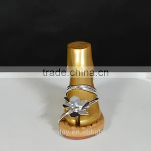 Fashion Flip-flops Display Golden Mannequin Feet and Foot for Shoes Display thumbnail-2