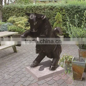 Decorative Black Bull Statue thumbnail-1