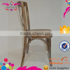 Wholesale Wedding Chairs and Tables Wood Cross Back Chair thumbnail-1
