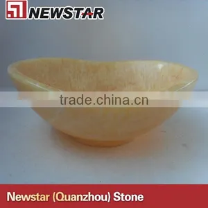 Oval Yellow Honey Onyx Sink thumbnail-1