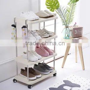 Plastic Classics 4 Tier Shoe Rack Stand Tower Organizer thumbnail-1