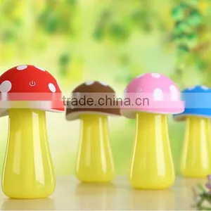 Mini Portable Cartoon Mushroom Cute Design Air Humidifier, Household Colorful LED Light Air Personal Humidifier For Sale thumbnail-5