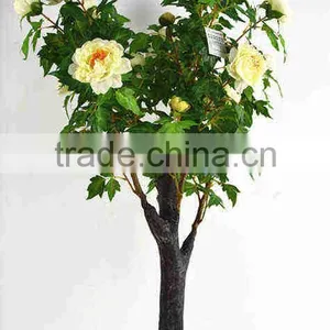 SJ3000102 Indoor Bonsai Peony Flower Plant Plastic Tree thumbnail-3
