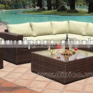 Outdoor Garden Wicker Sofa thumbnail-5