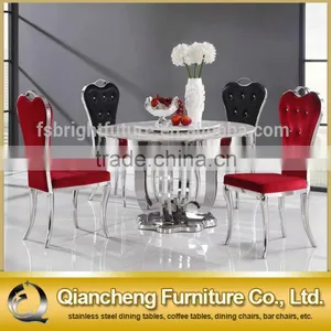 Marble Rotating Round Table for Dining Room thumbnail-4