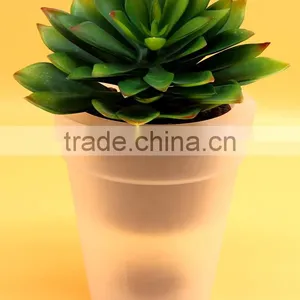 Solar Flower Pot Lights Led Planter Vase thumbnail-3