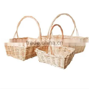 Willow Material Cheap Wooden Wicker Fruit Basket thumbnail-2