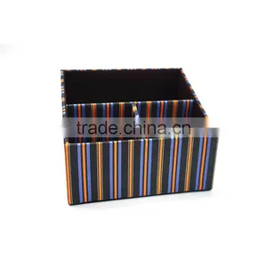 Waterproof Faux Leather Desk Organizer Remote Control Box With 3 Compartments thumbnail-2