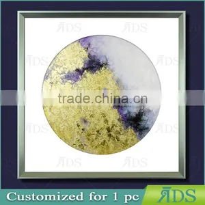 1 Piece Can Be Customized Framed Handmade Oil Painting With Gold Leaf thumbnail-1