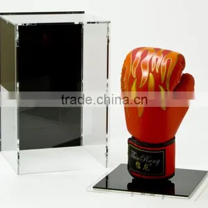 Hot Selling Clear Acrylic Lucite Boxing Glove Display Case, Perspex Boxing Glove Show Box With Lid thumbnail-3