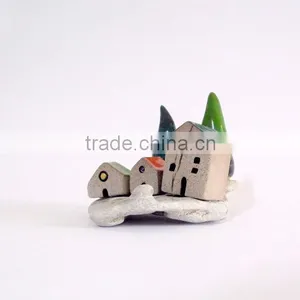 Clay Sculpture Art and Collectibles , Ceramic Artwork Contemporary Art Christmas Village thumbnail-3