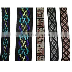 Hot Wholesale Polyester Polypropylene Webbing With Custom Logo/jacquard Webbing, Jacquard Tape/webbing/woven Tape thumbnail-1