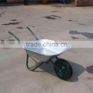 Solid Wheel Aluminum Tub Hand Wheel Barrow for Agriculture thumbnail-2