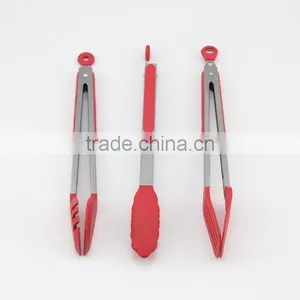 Non-stick Silicone Cooking Utensils Set Kitchen Tongs BBQ Tongs thumbnail-2