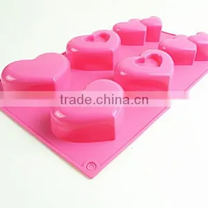 10115 6 Pcs Hearts Shape Silicone Cake Mold thumbnail-6