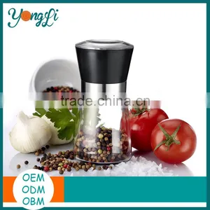 New 2016 Food Grade Empty ABS PP Glass Pepper Grinder Bottle thumbnail-1