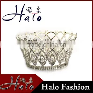 Pageant Rhinestone Fashion Women Wedding Hair Accessories Bride Crowntiara thumbnail-2