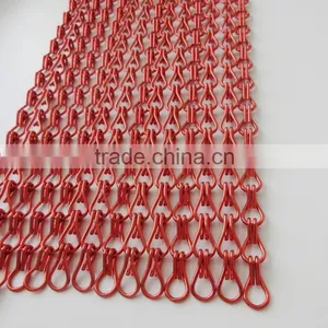 Shiny 12mm Red Color Decorative Aluminum Link Chain for Flower Basket thumbnail-3