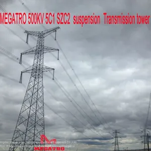 MEGATRO 500KV 5C1 SZC2 Suspension Transmission Tower thumbnail-2