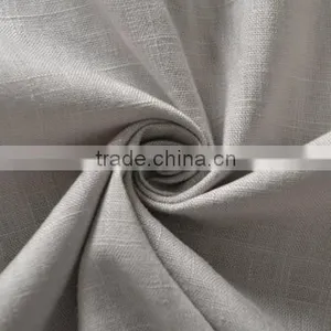 Plain Cotton Cloth Trousers Skirt Thickened Slub Flax Fabric Pure Linen, Summer Thick Linen thumbnail-2