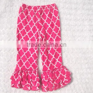 Clothing Distribution Companies Ruffle Bottom Pants Kids Ruffle Pants 100%cotton thumbnail-5