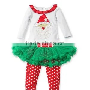 Wholesale Children Christmas Boutique Clothing Lovely and Cute Baby Chirstmas Tree Clothes New Year Clothing thumbnail-4