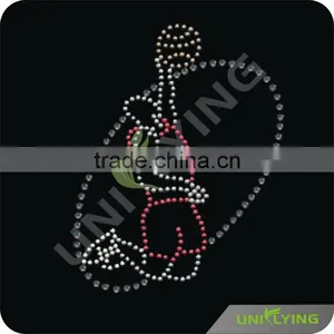 Basketball Jump and Smash Rhinestone Transfers Sports thumbnail-1