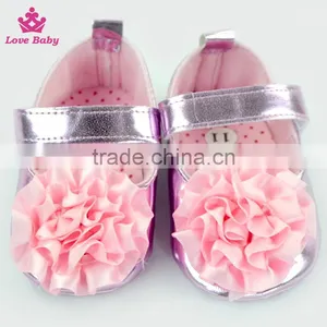 Big Flower Decorative Stylish Newborn Girls Crib Shoes Baby Girl Shoes Toddlers Soft Shoes thumbnail-2