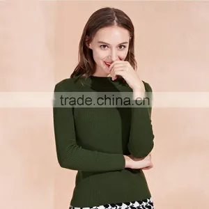Green Color Ladies Sweater 2017 Fashion Style Women Pullover Sweater thumbnail-1