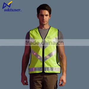 Hi Vis Security Flashing Warning Road Uniform Vest for Mens thumbnail-2