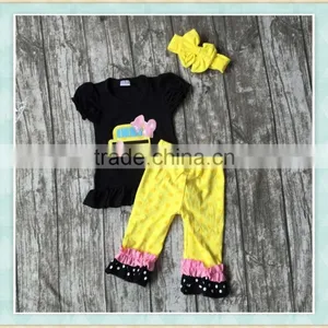 Chinese Clothing Manufacturers 2017 Wholesale Girl Boutique Outfit Set New Arrival Back to School Sets Design thumbnail-3