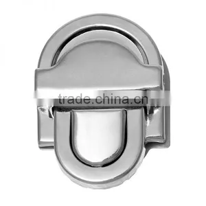 Silver Tone Bag Purse And Handbag Twist Turn Lock thumbnail-1