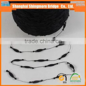China Knitting Yarn Supplier Cheap Wholesale 100 Polyester Spun Yarn Lantern Yarn for Sweater thumbnail-1