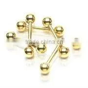 316l Surgical Steel Tongue Barbell Anodized Industrial Body Piercing Jewelry, Fashion Tongue Barbell,tongue Rings thumbnail-1