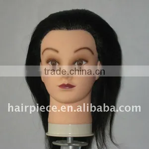 Beauty School Human Hair Trainning Head Salon Teaching Head Hair Styling Head thumbnail-1