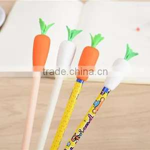Novel Creative 3d Carrot Jumbo Magic Gel Pen Top Erasers Packing Logo Customs thumbnail-3