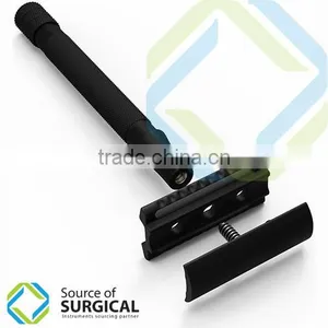 Incredible Design Stainless Steel Safety Razors | Matte Black Color | Easy & Comfortable Grip thumbnail-4