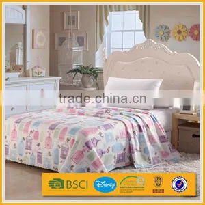 High Quality Plain Yellow Twin Size Ultrasonic Air Condition Quilt thumbnail-1
