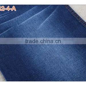 Indigo Cotton Spandex French Terry Knitted Denim Fabric for Jeans thumbnail-4