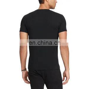 Short Sleeve Style T-shirt 100% Cotton Jersey 30/1 With V-neck thumbnail-2