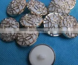 ELECTROPLATED WOMEN CLOTHES BUTTONS TWO SORTS OF BUTTON FASHION NET FLOWER BUTTON thumbnail-1