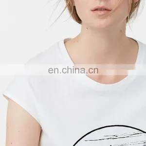 Latest Fashion Clothes Designing Wholesale New Pattern White t Shirts thumbnail-4