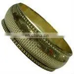 Chunky Fashion Costume Brass Bangle thumbnail-1